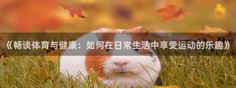 3377体育官方正版app官网：《畅谈体育与健康：如