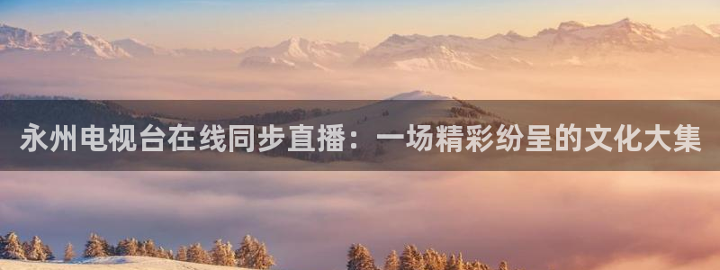 松鼠直播nba：永州电视台在线同步直播：一场精彩纷呈的文化大集